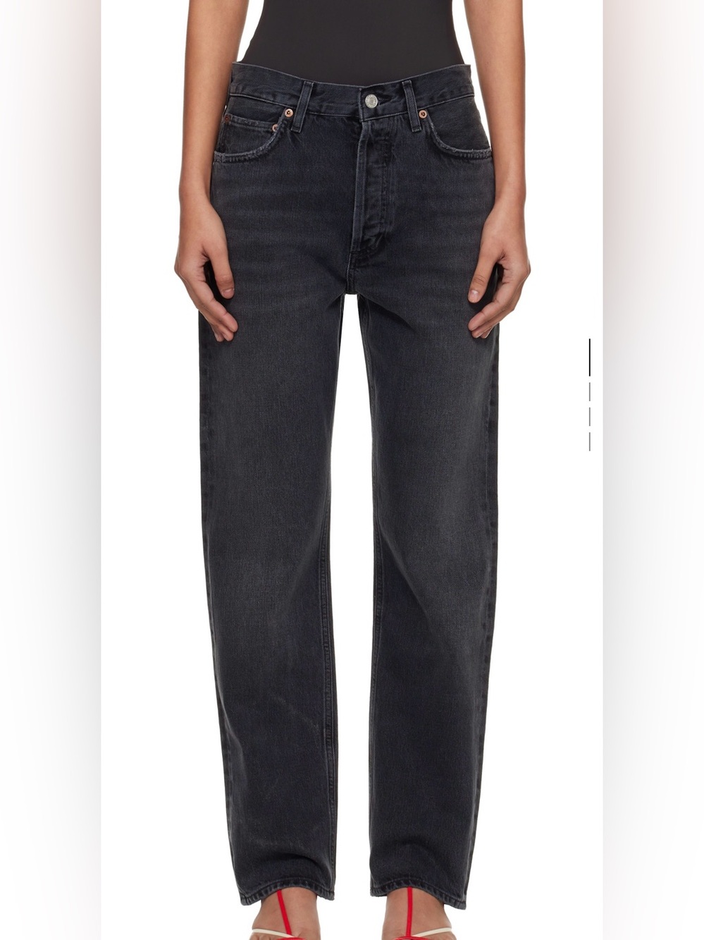 AGOLDE - size 27 pinch high waist straight leg jeans